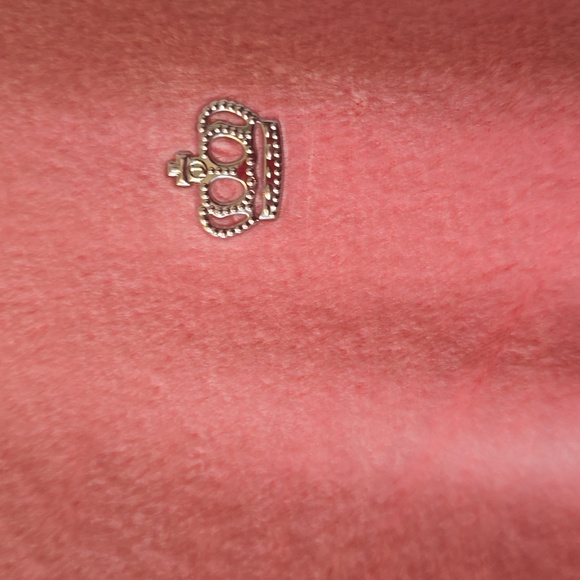 JUICY COUTURE WOMEN'S JUNIOR PINK LONG SLEEVE VELVETEEN PULLOVER CREWNECK LARGE - Picture 4 of 16